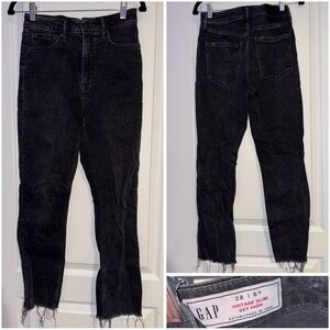 GAP Women's High Rise Black Jeans